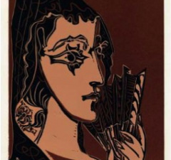 Portrait de Jacqueline en Carmen