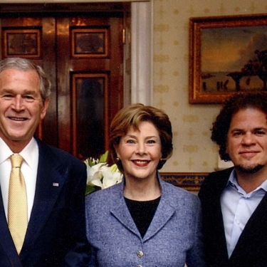 GEORGE LAURA BUSH AND RB