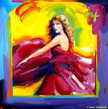 Peter Max paints Taylor Swift