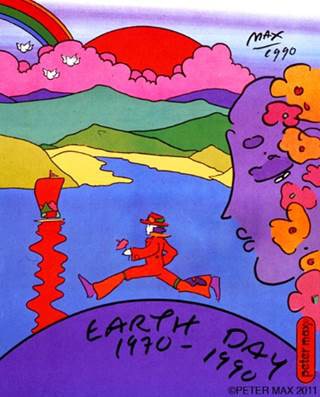 Peter Max "Earth Summit!" poster