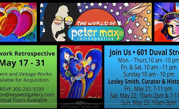 Peter Max Retrospective at Key West Gallery