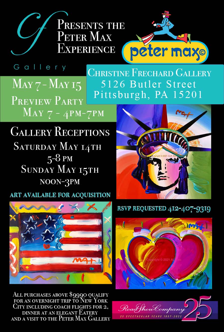 Peter Max: Pittsburgh - March 7th - March 15th