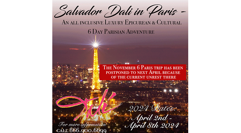 A Dali Spring in Paris April 2nd – April 8th 2024